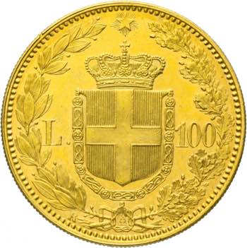 Umberto I - 100 lire 1883 Roma Av. ... 