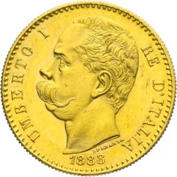 Umberto I - 50 lire 1888 Roma Av. ... 
