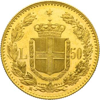 Umberto I - 50 lire 1891 Roma Av. ... 
