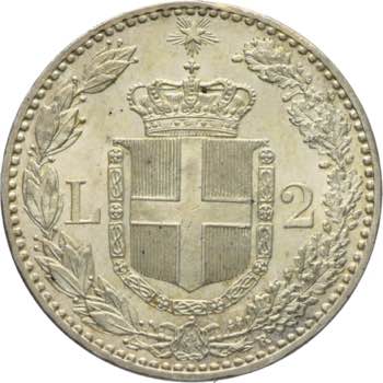 Umberto I - 2 lire 1898 Roma Ag. 2 ... 