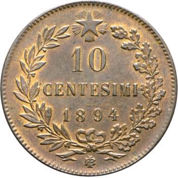 Umberto I - 10 centesimi 1894 ... 