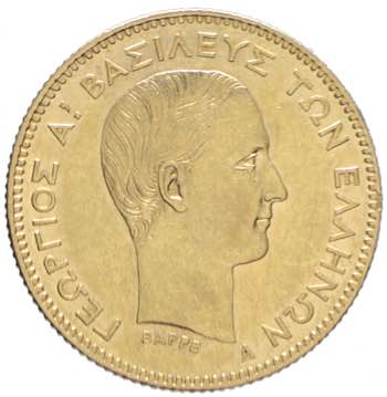 Grecia - Giorgio I 10 dracme oro ... 