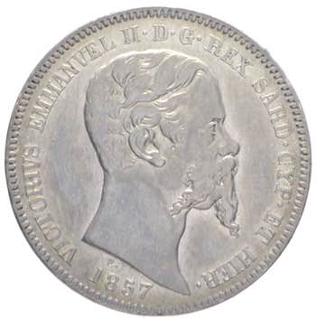 Vittorio Emanuele II - 1 lira 1857 ... 