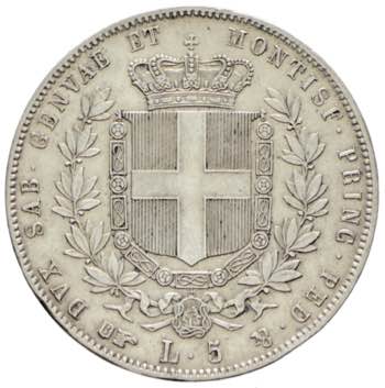 Vittorio Emanuele II - 5 Lire 1857 ... 