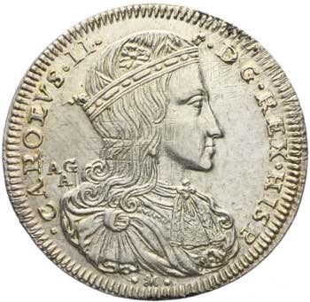 Napoli Carlo II 1665-1700 mezzo ... 