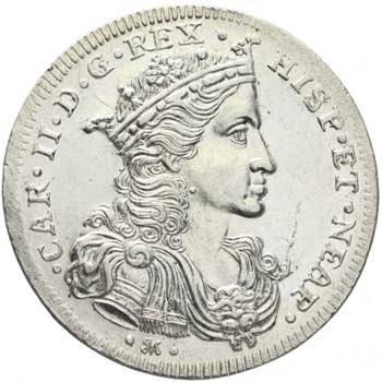 Napoli Carlo II 1665-1700 mezzo ... 