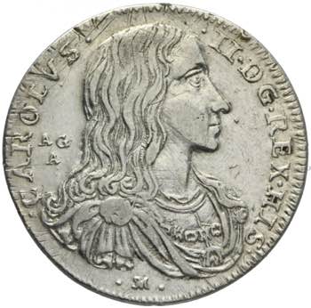 Napoli Carlo II 1665-1700 tarì o ... 