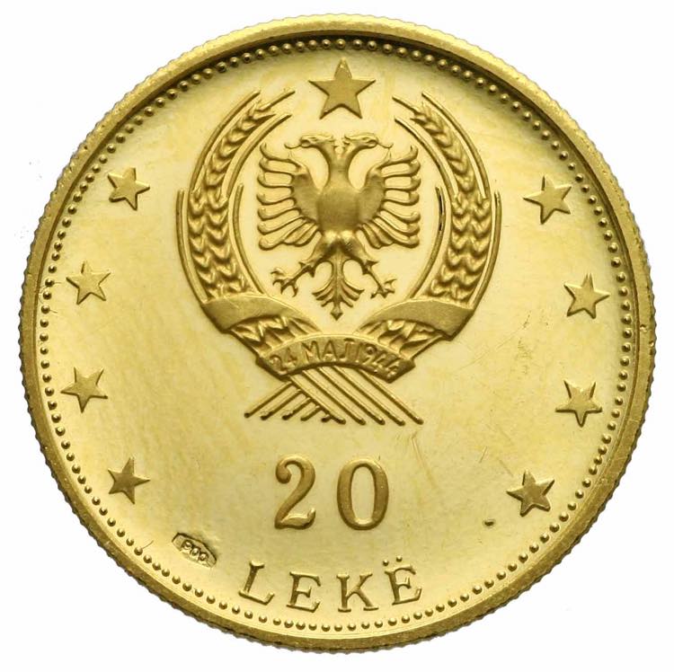 Albania  - 20 leke (1968) Av ... 
