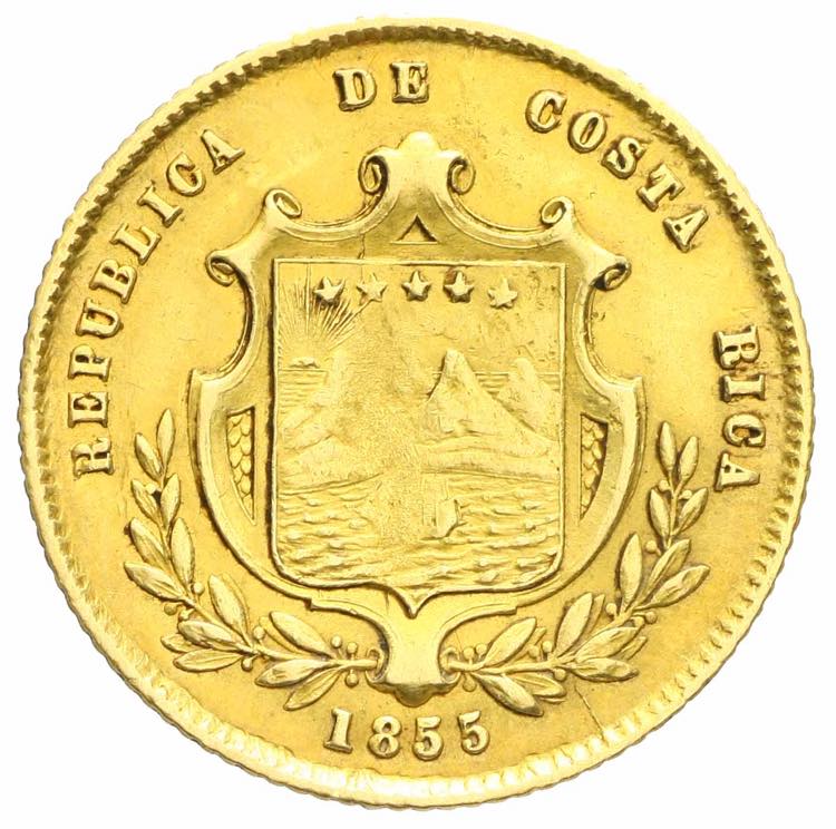 Costa Rica - 2 escudos 1855 Av. 2 ... 