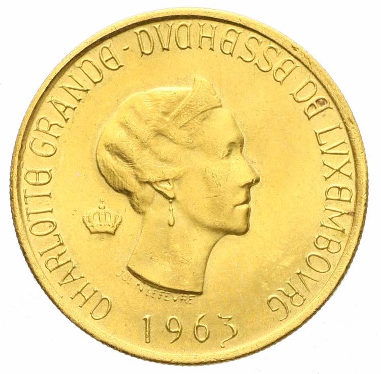 Lussemburgo - 20 franchi 1963 Av. ... 