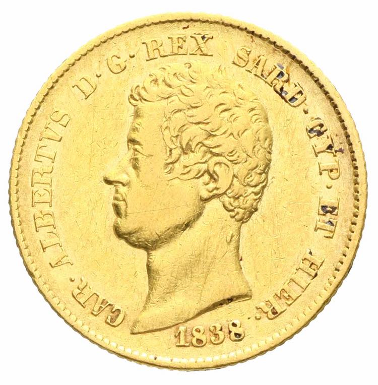 Carlo Alberto - 20 Lire 1838 ... 
