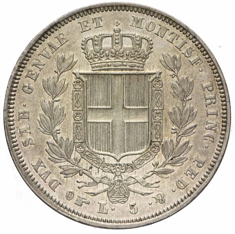 Carlo Alberto - 5 lire 1833 Torino ... 
