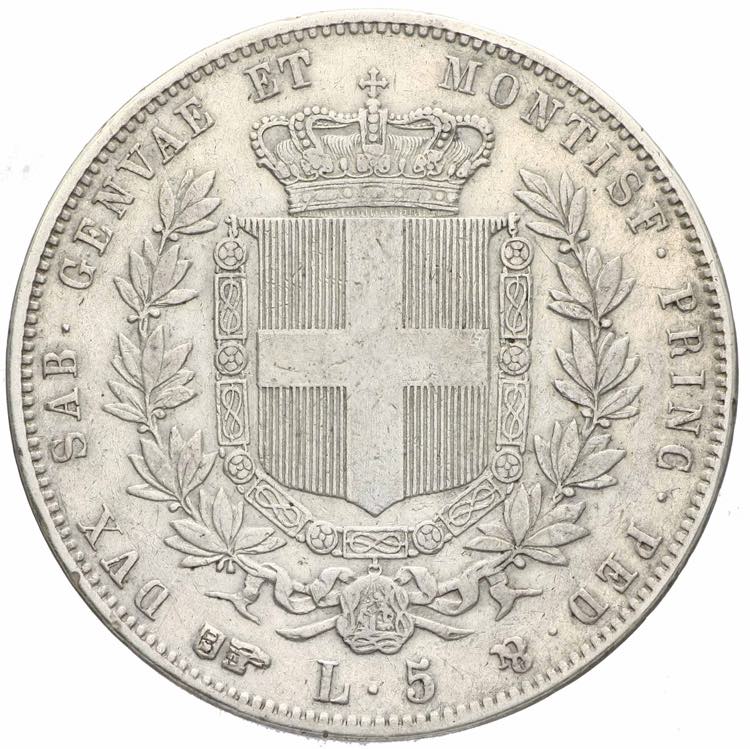 Vittorio Emanuele II - 5 lire 1851 ... 