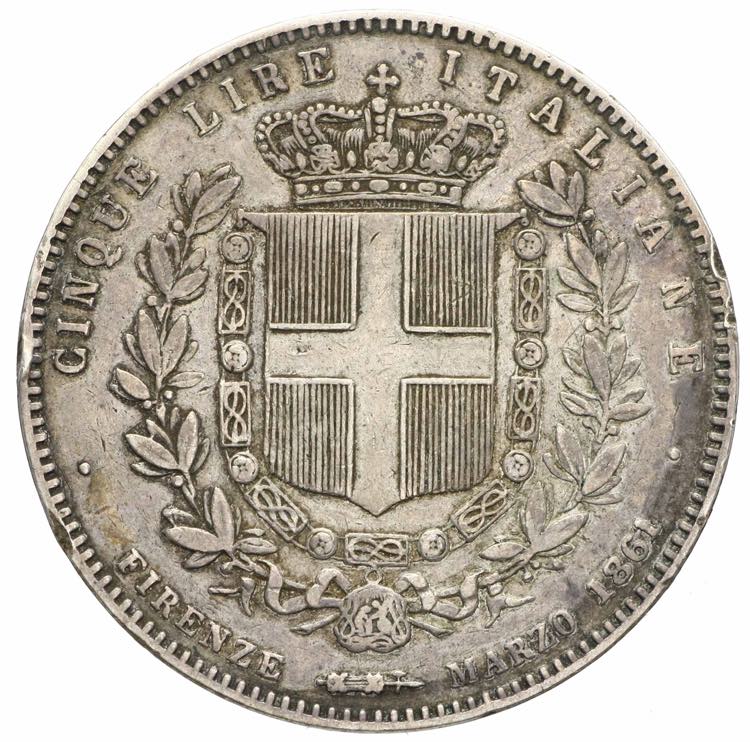 Vittorio Emanuele II - 5 lire 1861 ... 
