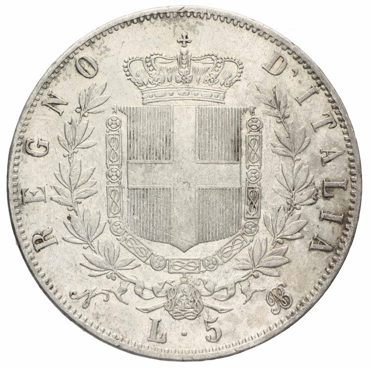 Vittorio Emanuele II - 5 lire 1864 ... 