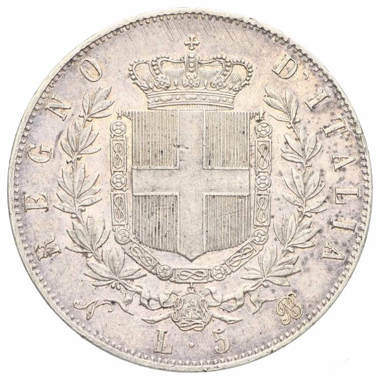Vittorio Emanuele II - 5 lire 1865 ... 