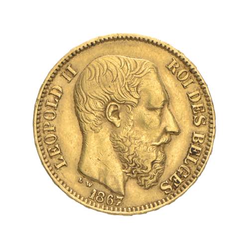Belgio - Leopoldo II - 20 franchi ... 
