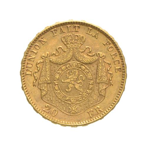 Belgio - Leopoldo II - 20 franchi ... 