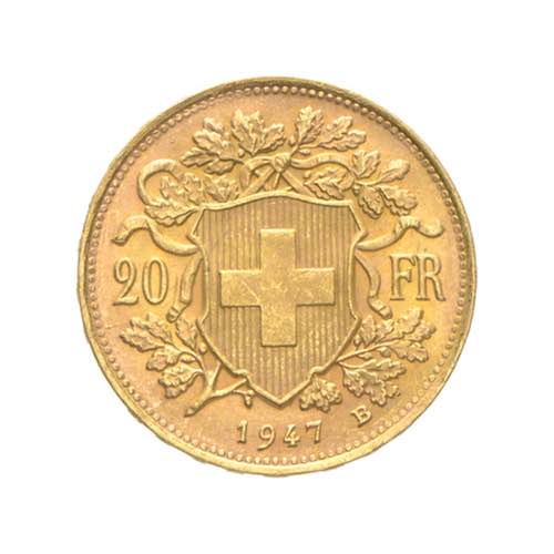 Svizzera - 20 franchi Vreneli 1947 ... 