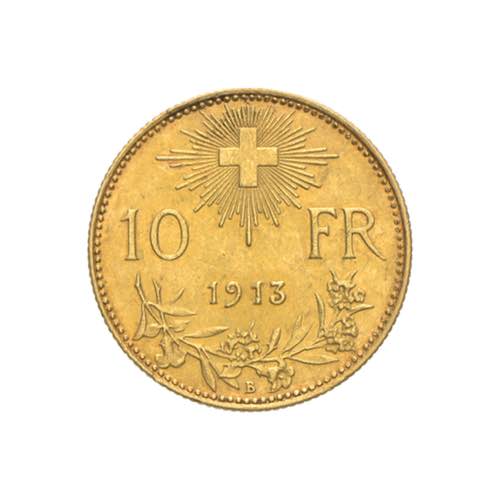 Svizzera - 10 franchi Vreneli 1913 ... 