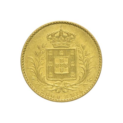 Portogallo - 2000 reis 1865 Av. ... 