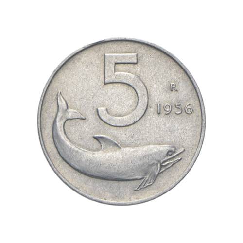 Repubblica Italiana - 5 lire 1956 ... 