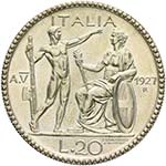 Vittorio Emanuele III 1900-1946. 20 lire ... 