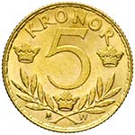 Svezia - 5 Korone 1920 Av. 5 corone 1920, ... 