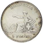 Svizzera - Tiro federale 5 Franchi 1863 La ... 
