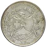 Svizzera - Tiro federale 5 Franchi 1869 Zug ... 