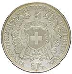 Svizzera - Tiro federale 5 Franchi 1872 ... 