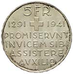 Svizzera - Tiro federale 5 Franchi  1941 ... 