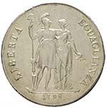 Genova - Repubblica Ligure 8 lire 1798 anno ... 