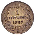 Umberto I 1878-1900 - 1 centesimo 1897 Cu. 1 ... 