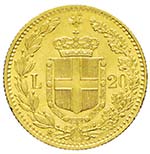 Umberto I 1878-1900 - 20 lire 1883 Roma Av. ... 