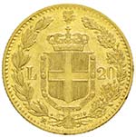 Umberto I 1878-1900 - 20 lire 1880 Roma Av. ... 