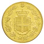 Umberto I 1878-1900 - 20 lire1888 Roma Av. ... 