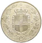 Umberto I 1878-1900 - 5 lire 1879 Roma Ag. 5 ... 