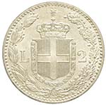 Umberto I 1878-1900 - 2 lire 1899 Roma Ag. 2 ... 