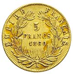 Francia - Francia Napoleone III - 5 franchi ... 