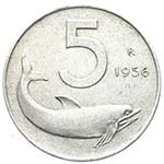 - Repubblica Italiana - 5 lire 1956 Roma. 5 ... 