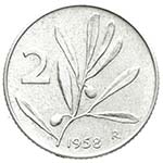  - Repubblica Italiana - 2 lire 1958 Roma. 2 ... 