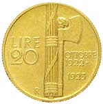 Vittorio Emanuele III 1900-1946. 20 Lire ... 