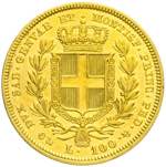 carlo Alberto - 100 lire 1836 Genova P in ... 