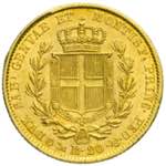 Carlo Alberto - 20 lire 1845 Genova P in ... 