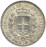 Carlo Alberto - 2 lire 1844 Genova P in ... 