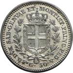 Carlo Alberto - 50 centesimi 1845 Torino P ... 