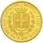 Vittorio Emanuele II - 20 lire 1850 Genova P ... 