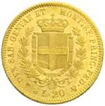 Vittorio Emanuele II - 20 lire 1851 Genova P ... 