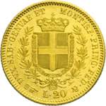 Vittorio Emanuele II - 20 lire 1852 Torino B ... 